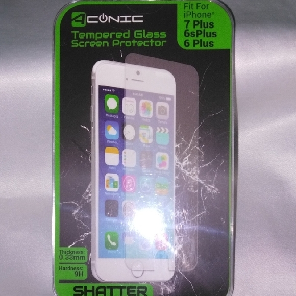 Tempered Glass Screen Protector for iPhone 7 Plus/6s Plus/6 Plus - Clear - Picture 1 of 1